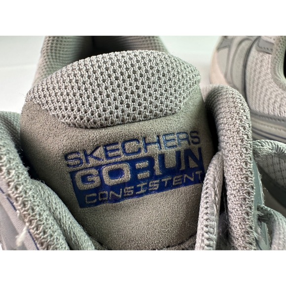 Skechers Go Run Consistent Running Shoes Air Cooled Goga‎ Mat Men's Gray Size 9 - Picture 12 of 14